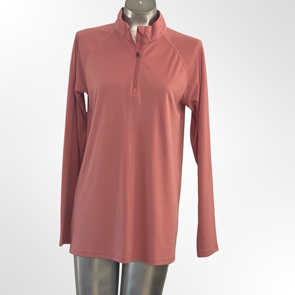 no brand Tops - Women's Long Sleeve Sporty Top in Rose
